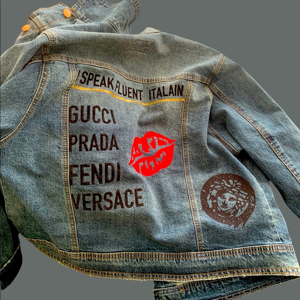Handmade Jean custom jacket